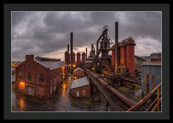 Sloss Furnaces Under Stormy Skies