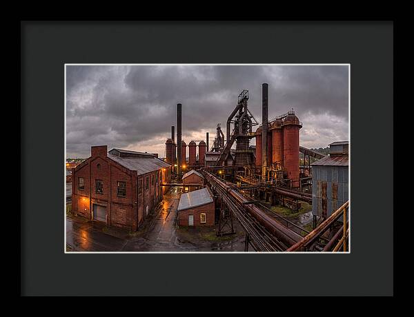 Sloss Furnaces Under Stormy Skies