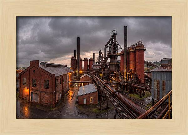 Sloss Furnaces Under Stormy Skies