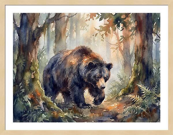 Sloth Bear In A Forest