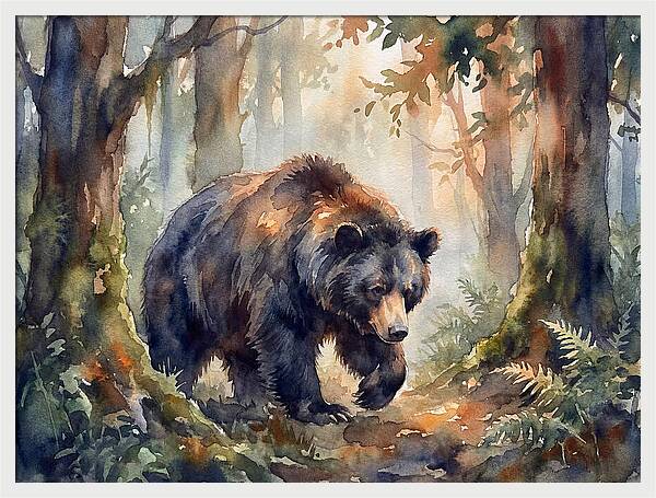Sloth Bear In A Forest