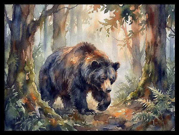 Sloth Bear In A Forest