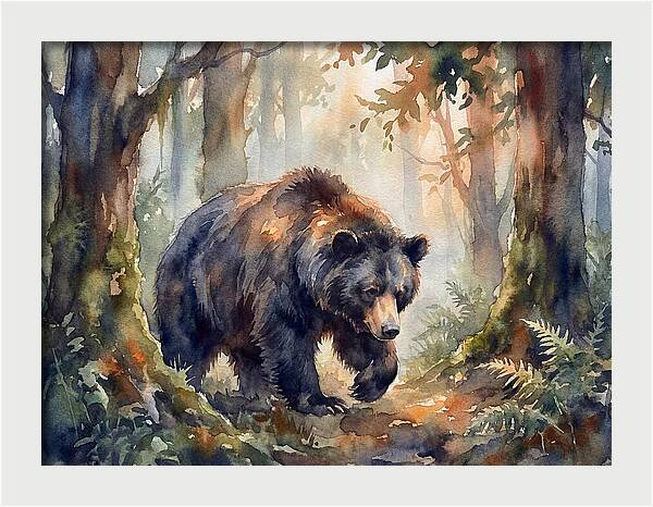 Sloth Bear In A Forest
