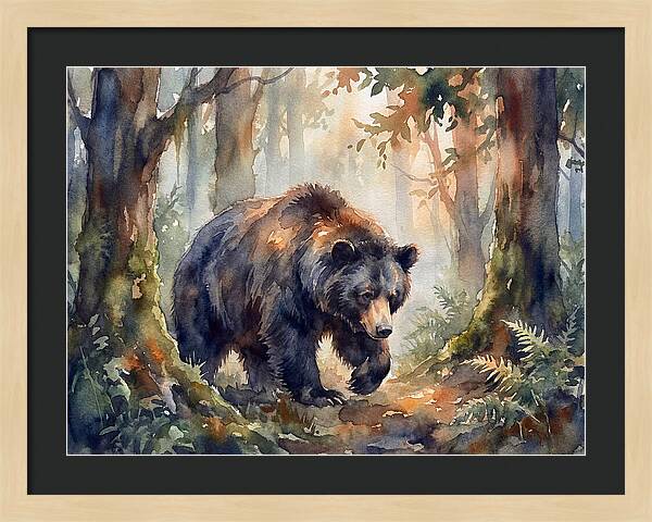 Sloth Bear In A Forest