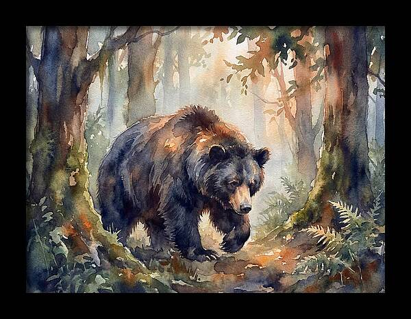 Sloth Bear In A Forest