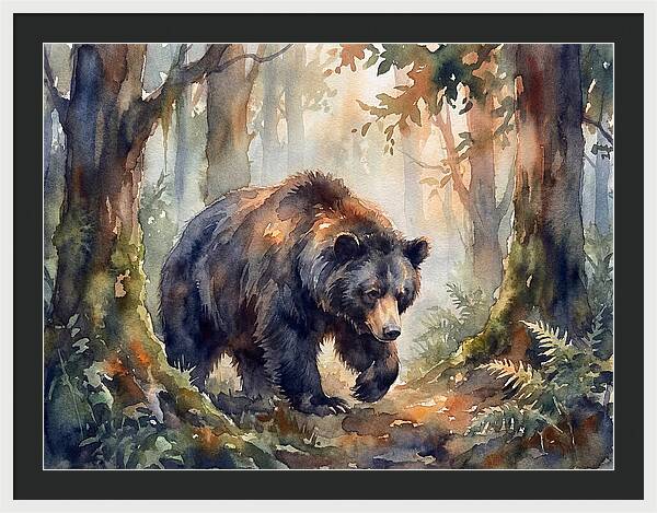 Sloth Bear In A Forest