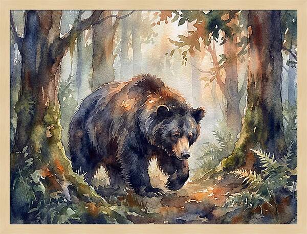 Sloth Bear In A Forest