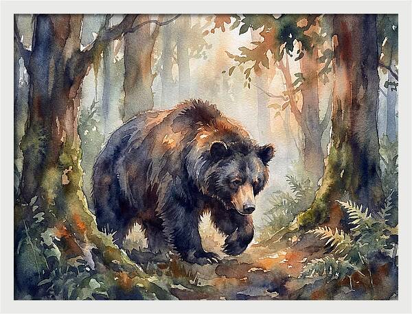 Sloth Bear In A Forest