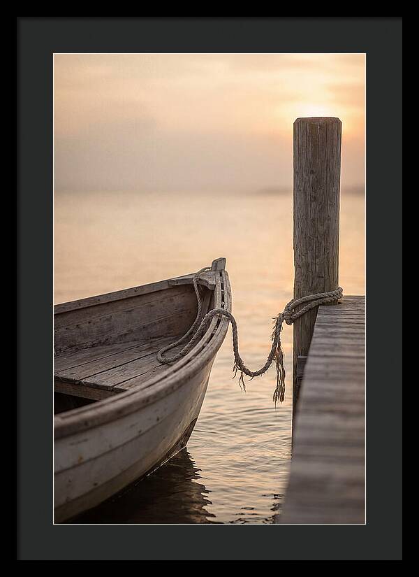 Small Dinghy At Sunset