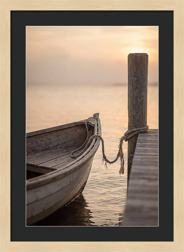 Small Dinghy At Sunset
