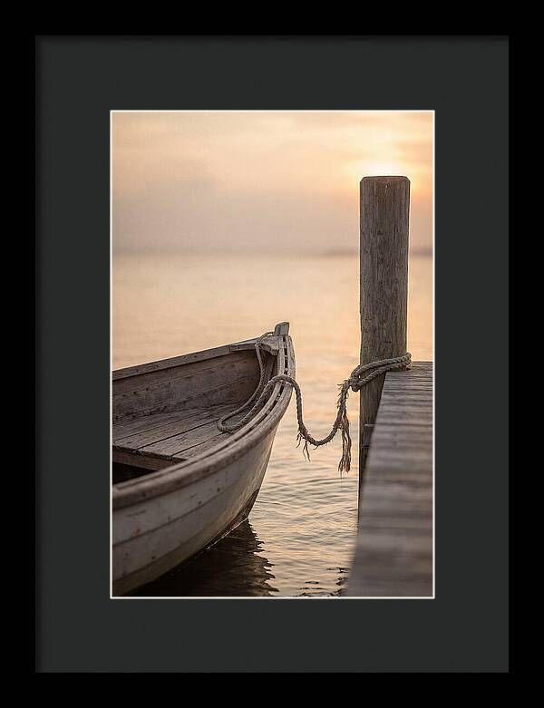 Small Dinghy At Sunset