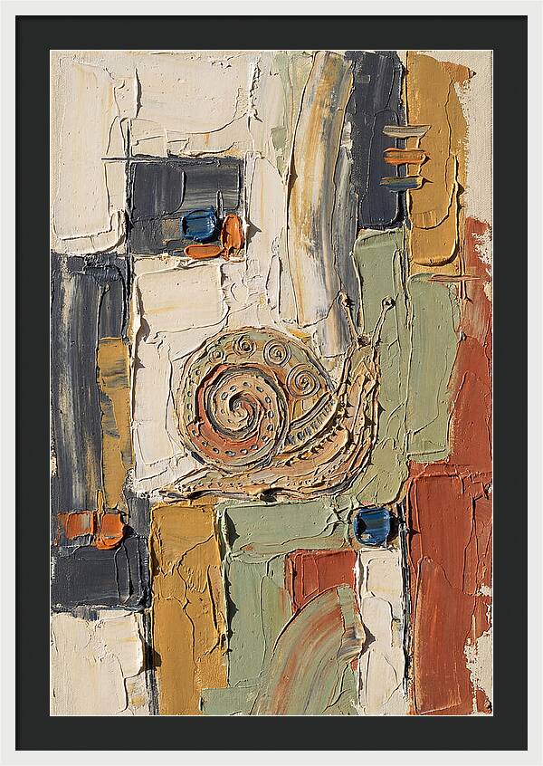 Snail In Abstract Harmony
