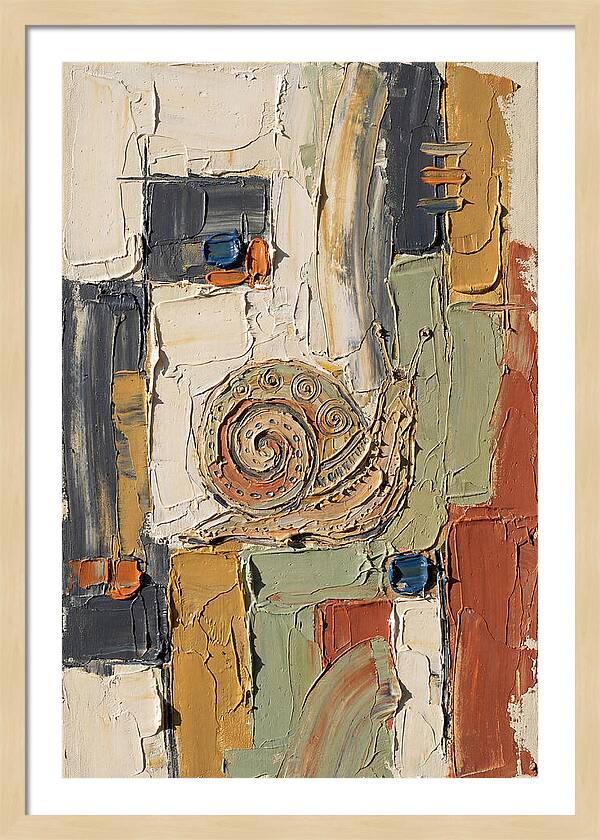 Snail In Abstract Harmony