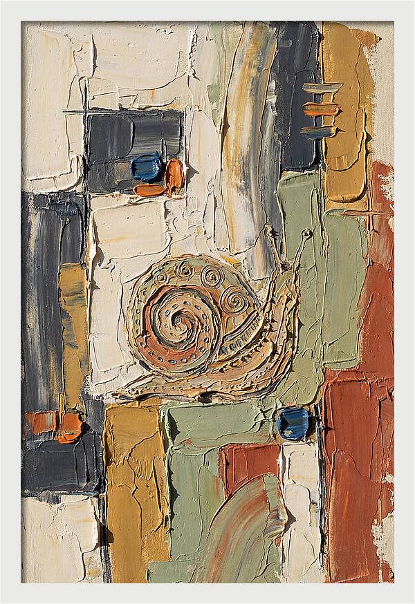 Snail In Abstract Harmony