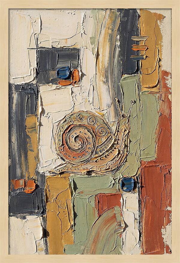 Snail In Abstract Harmony
