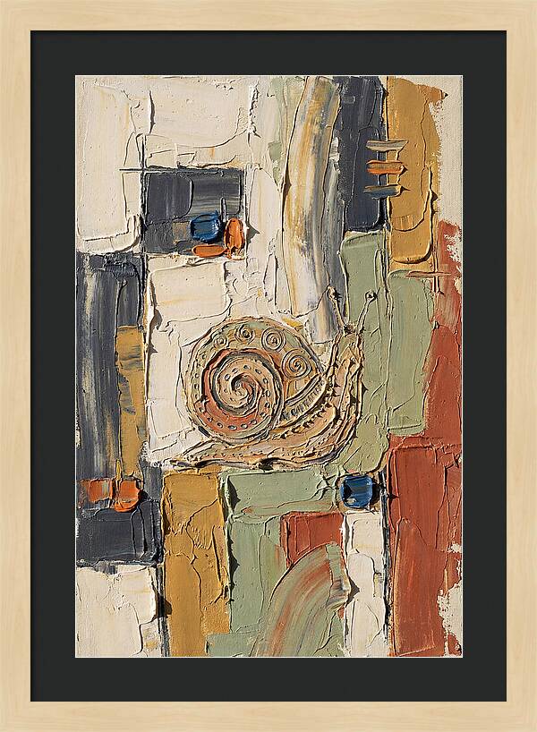 Snail In Abstract Harmony