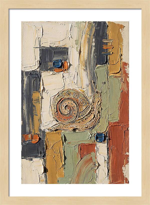 Snail In Abstract Harmony
