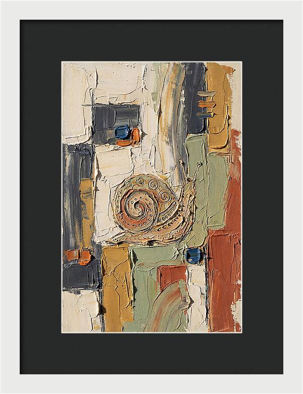 Snail In Abstract Harmony