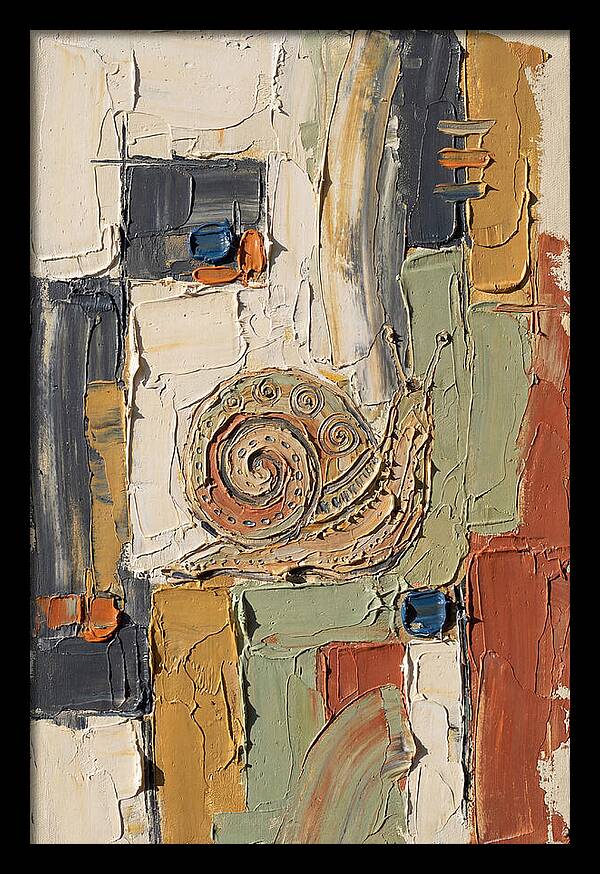 Snail In Abstract Harmony
