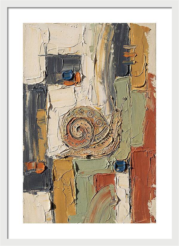 Snail In Abstract Harmony