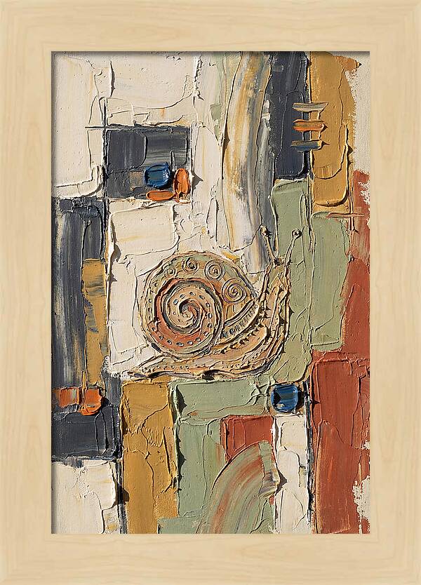 Snail In Abstract Harmony