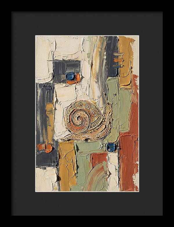 Snail In Abstract Harmony