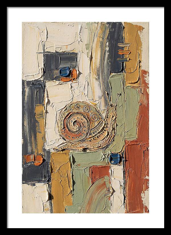 Snail In Abstract Harmony