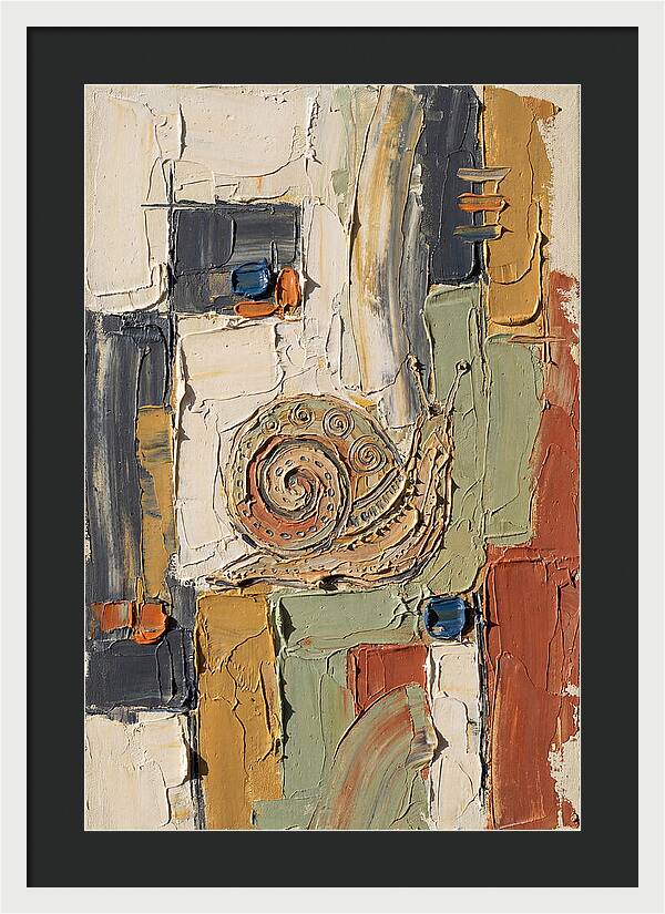 Snail In Abstract Harmony