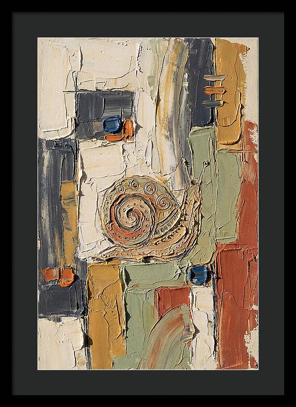 Snail In Abstract Harmony