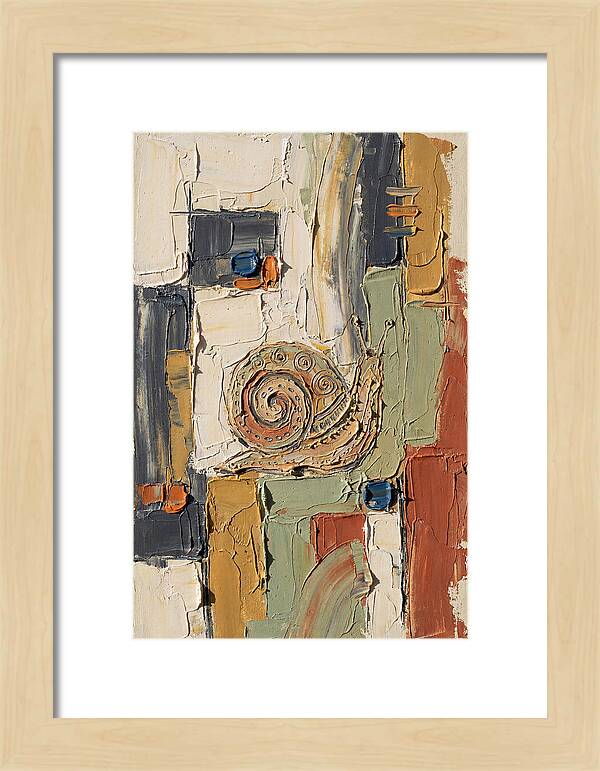 Snail In Abstract Harmony