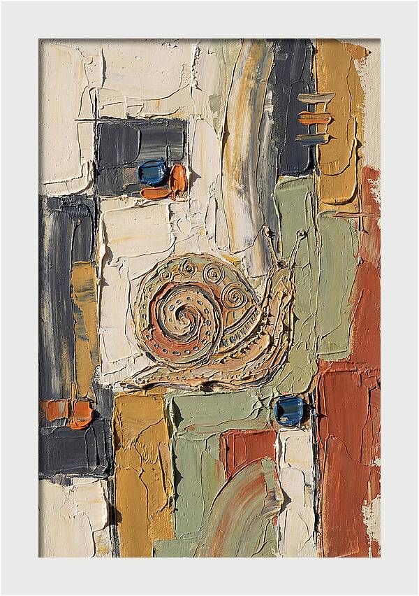 Snail In Abstract Harmony