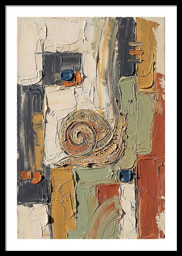 Snail In Abstract Harmony