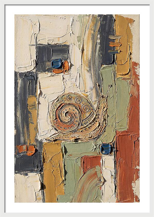 Snail In Abstract Harmony
