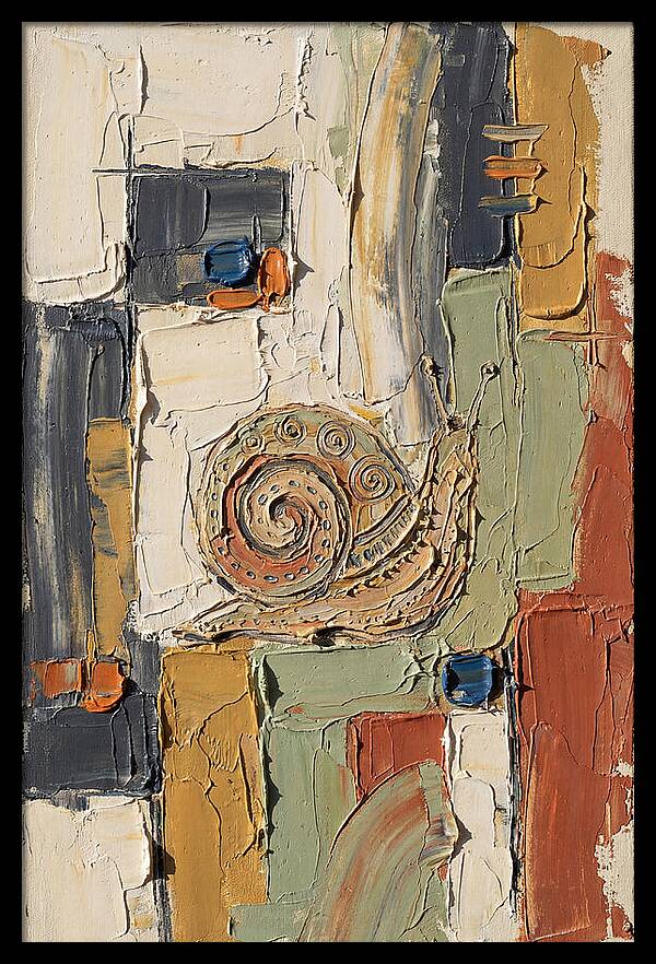 Snail In Abstract Harmony