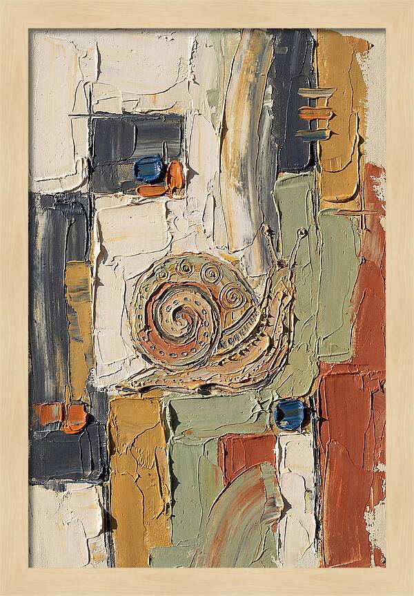 Snail In Abstract Harmony