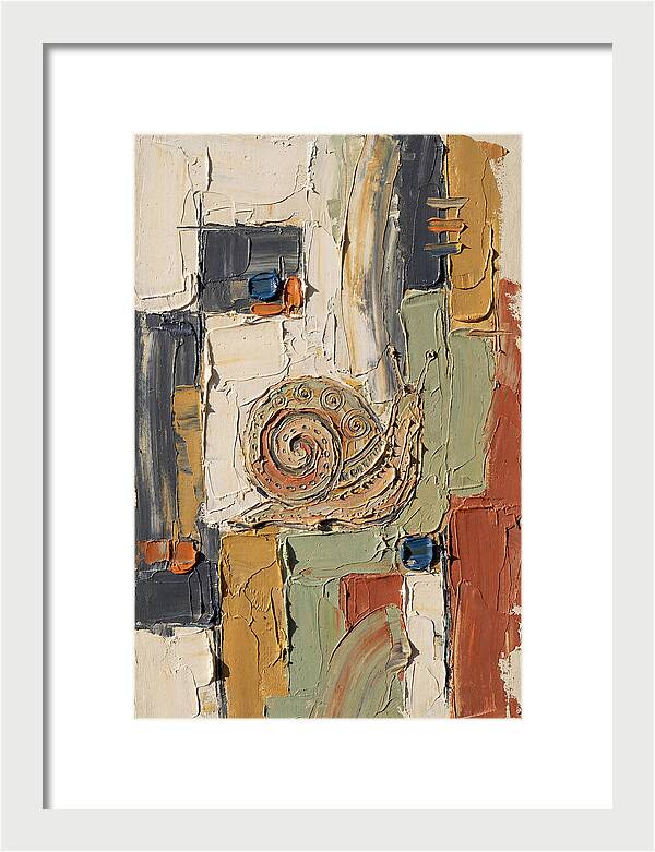 Snail In Abstract Harmony