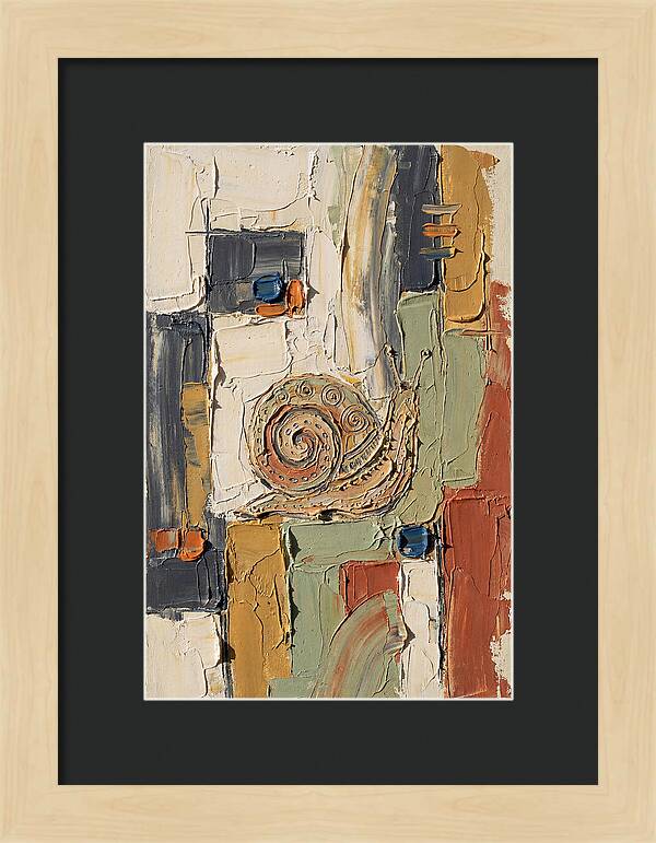 Snail In Abstract Harmony