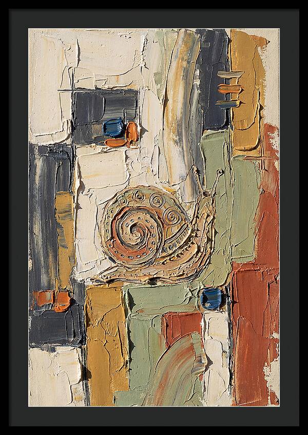 Snail In Abstract Harmony