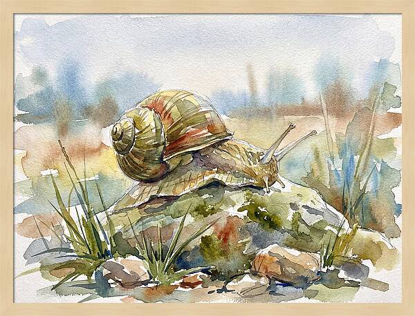 Snail On A Rock