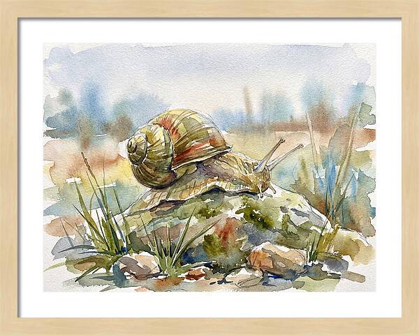 Snail On A Rock