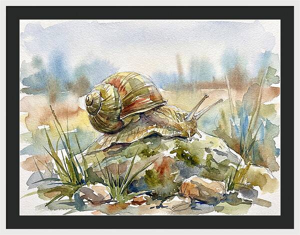 Snail On A Rock