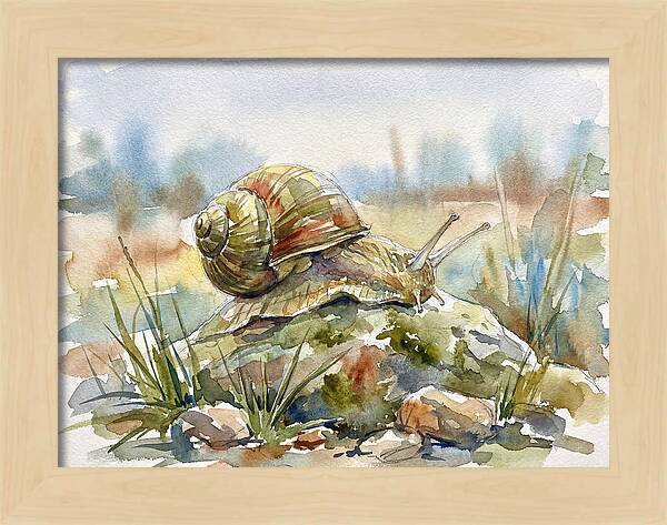 Snail On A Rock