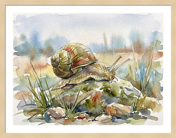 Snail On A Rock