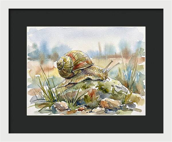 Snail On A Rock