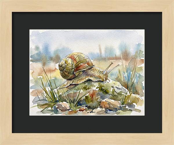 Snail On A Rock