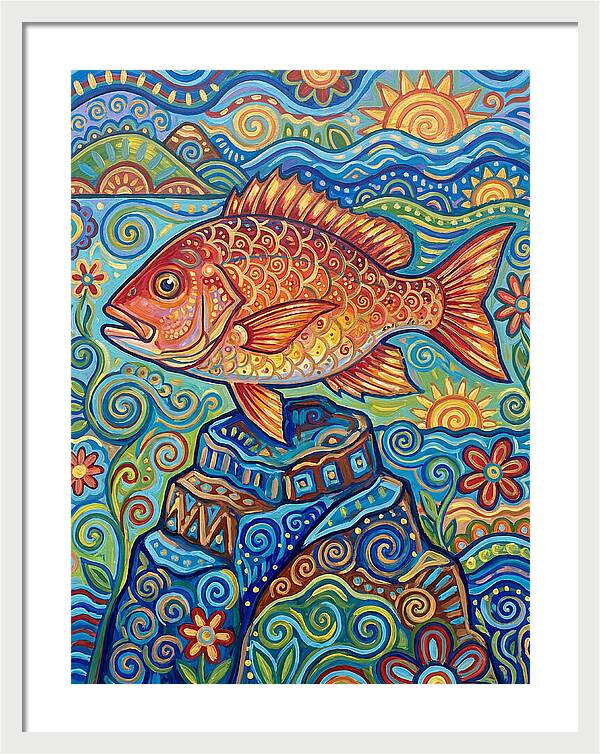 Snapper Folk Art