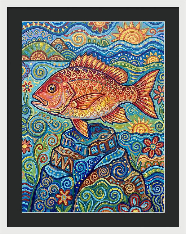 Snapper Folk Art