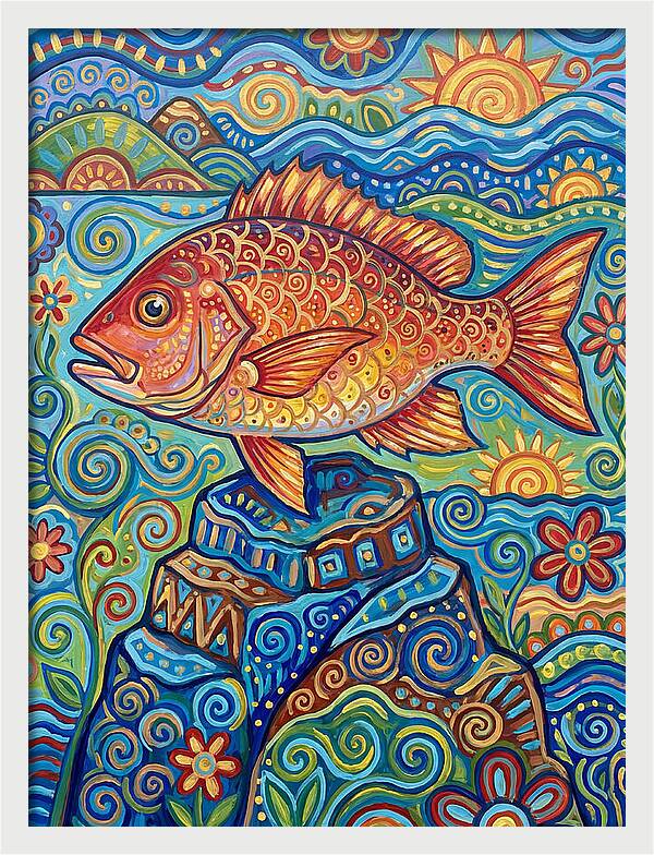 Snapper Folk Art