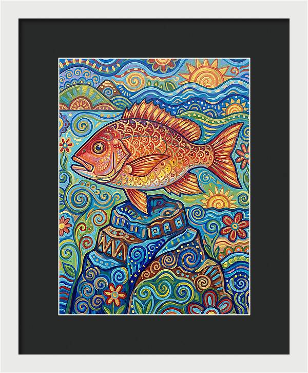 Snapper Folk Art