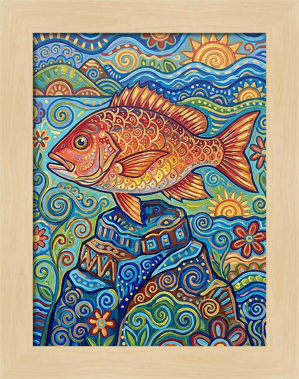 Snapper Folk Art
